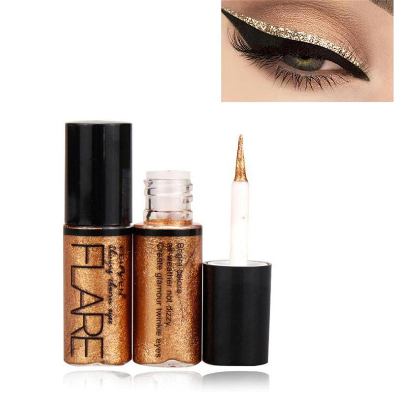 Waterproof Shimmer Eyeliner - Glittery Long-Lasting Shine
