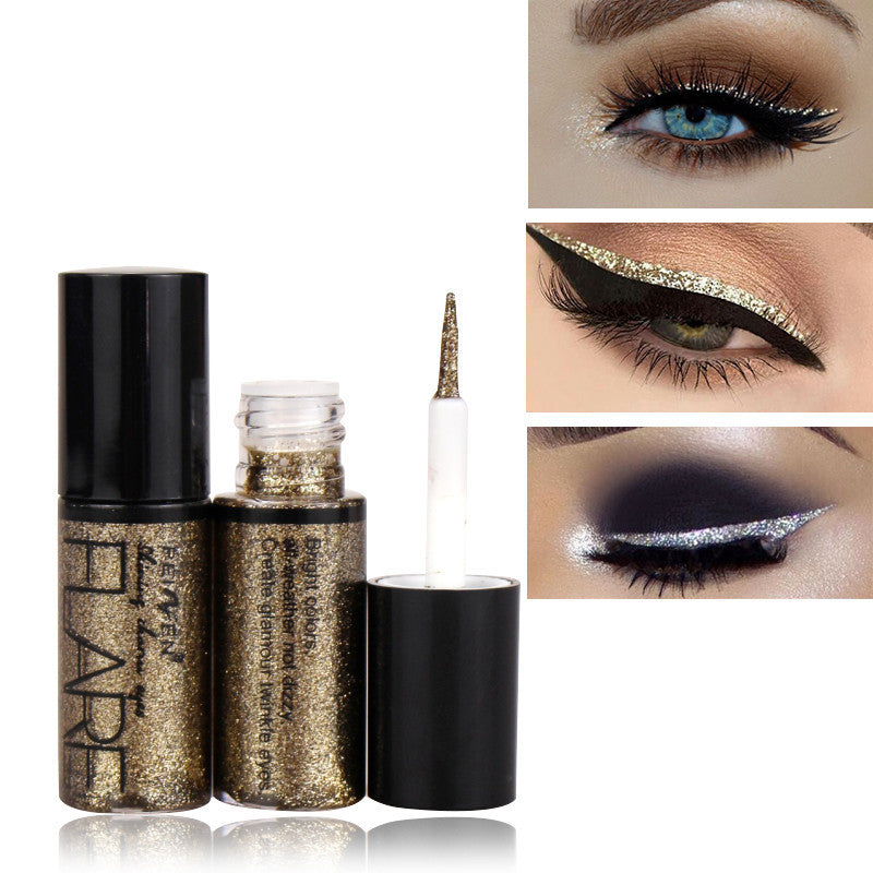 Waterproof Shimmer Eyeliner - Glittery Long-Lasting Shine