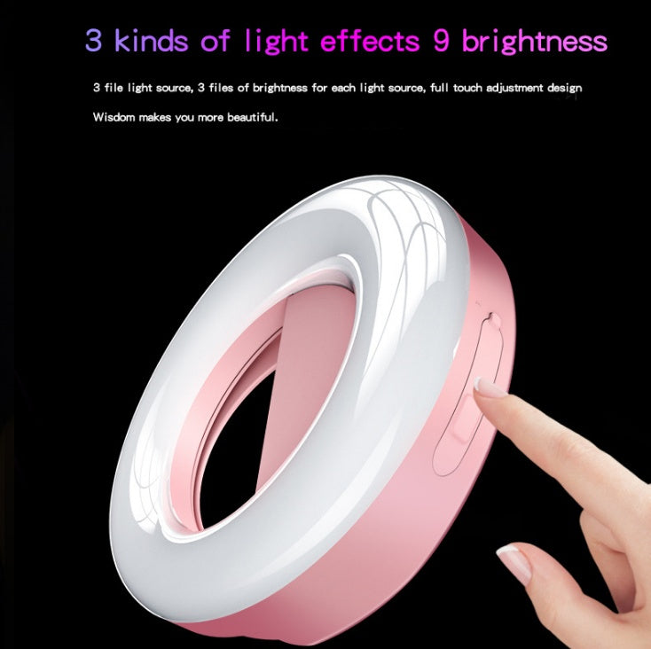 Portable LED Ring Light - Rechargeable Makeup & Selfie Light