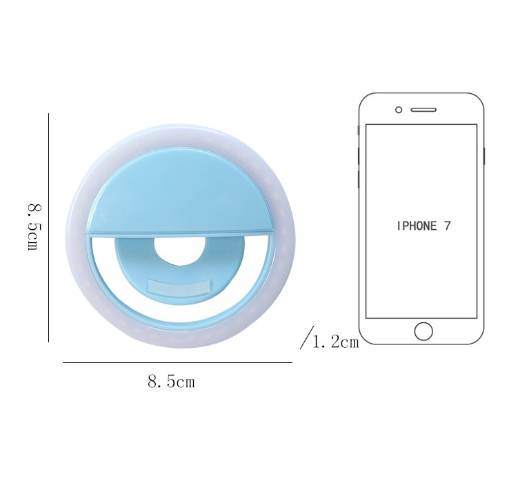 Portable LED Ring Light - Rechargeable Makeup & Selfie Light