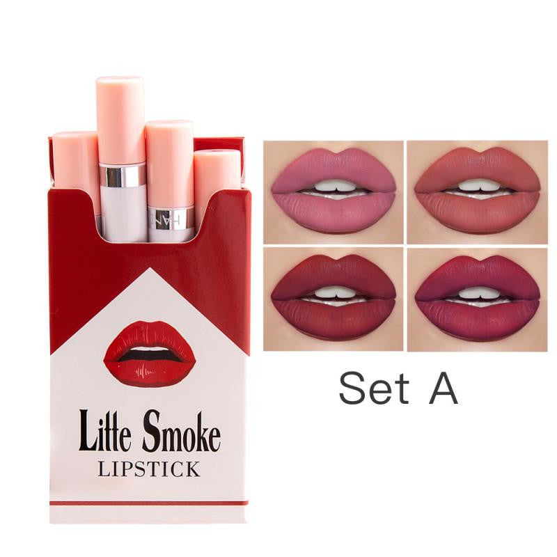 Matte Liquid Lipstick Set - 4 Versatile Shades