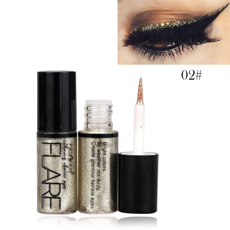 Waterproof Shimmer Eyeliner - Glittery Long-Lasting Shine