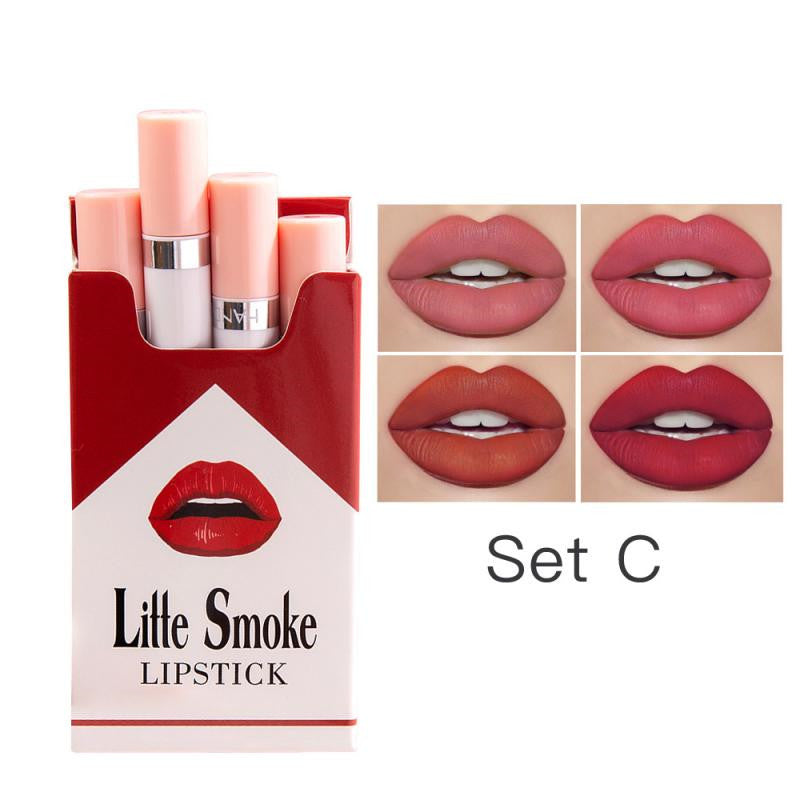 Matte Liquid Lipstick Set - 4 Versatile Shades