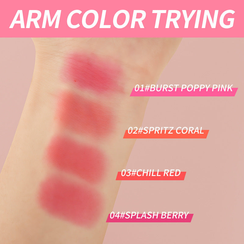 Shimmer Jelly Blush Stick - Buildable Cream Formula