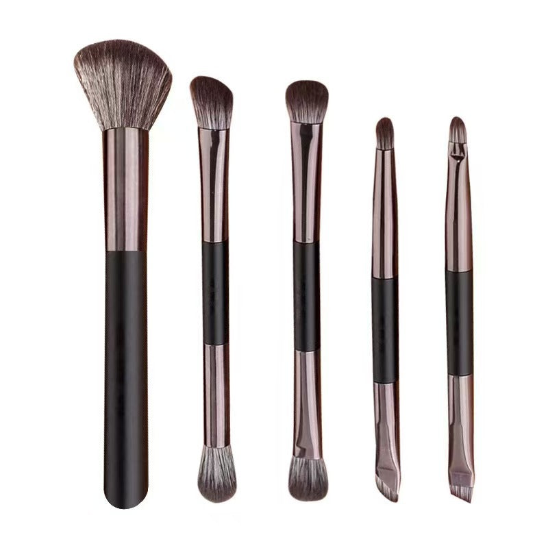 Makeup Brush Set with Mirror - Professional Tools