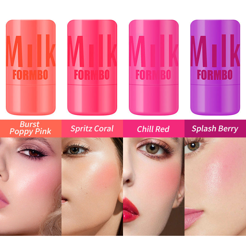 Shimmer Jelly Blush Stick - Buildable Cream Formula
