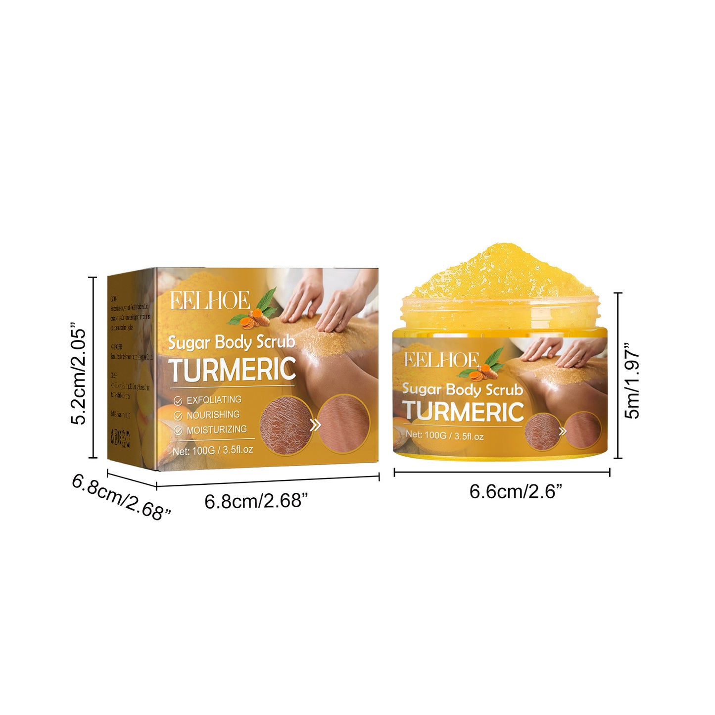 Turmeric Body Scrub - Exfoliating & Brightening Treatment