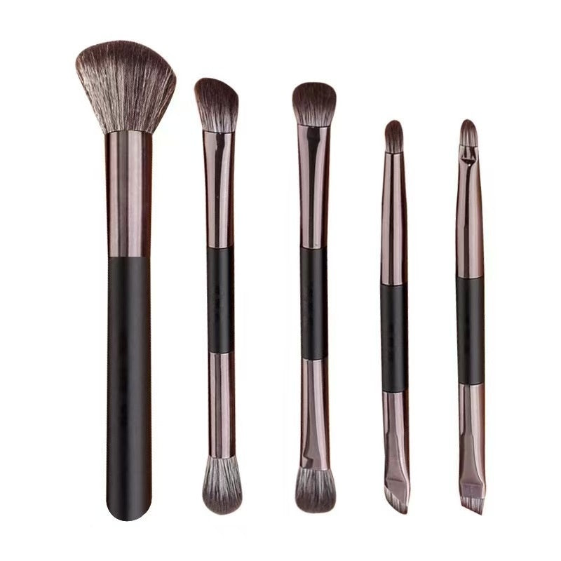 Makeup Brush Set with Mirror - Professional Tools