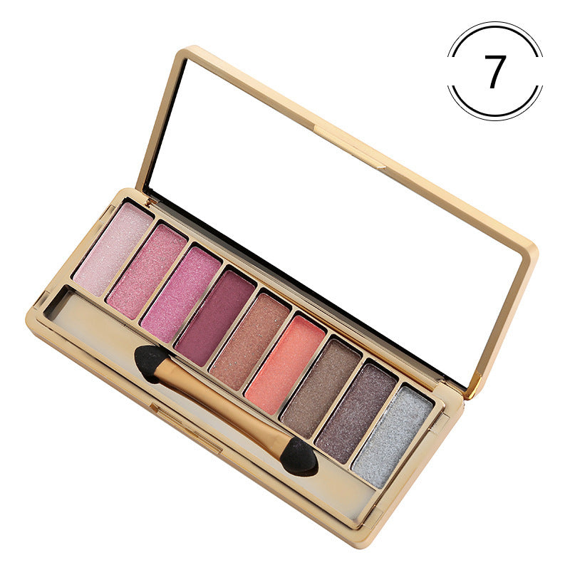 9-Color Eyeshadow Palette - Matte & Glitter Eye Makeup Set