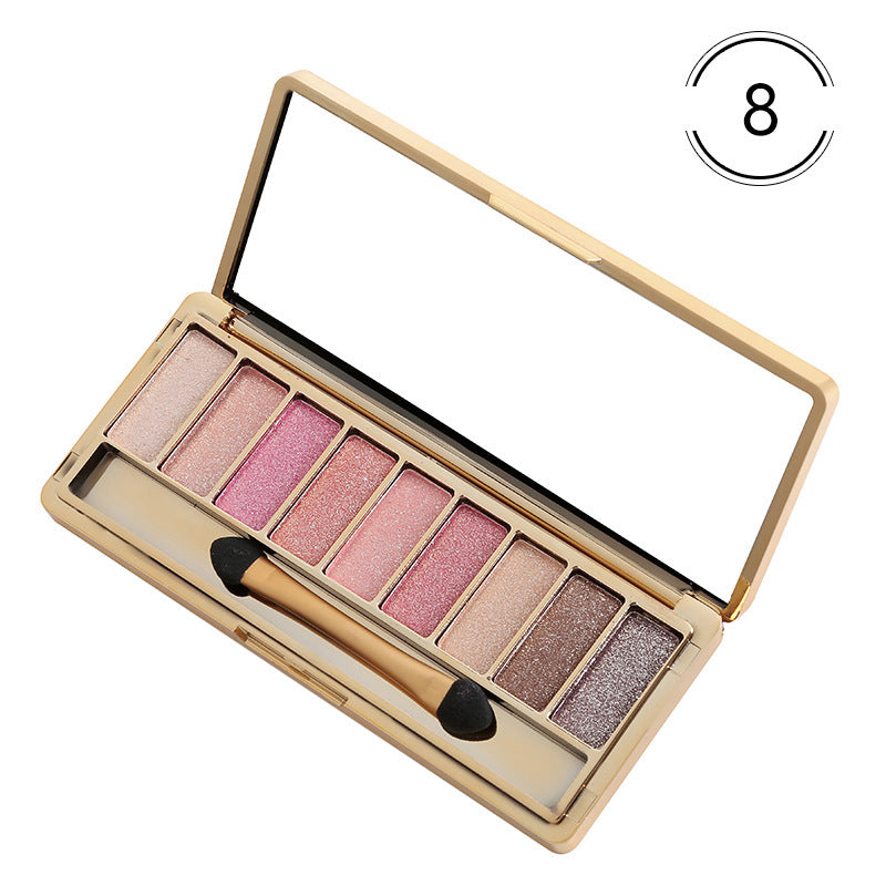 9-Color Eyeshadow Palette - Matte & Glitter Eye Makeup Set