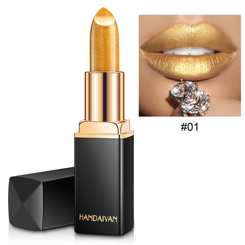 Color-Changing Metallic Lipstick - Temperature Reactive Formula