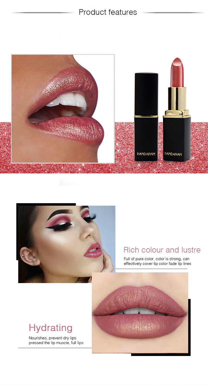 Color-Changing Metallic Lipstick - Temperature Reactive Formula
