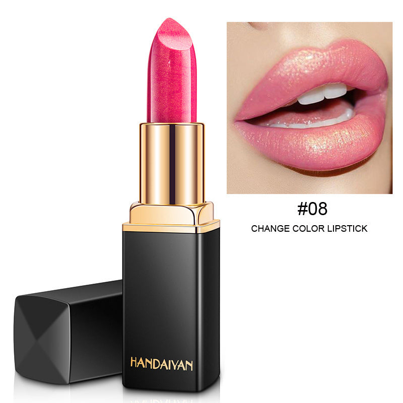 Color-Changing Metallic Lipstick - Temperature Reactive Formula