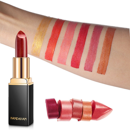 Color-Changing Metallic Lipstick - Temperature Reactive Formula