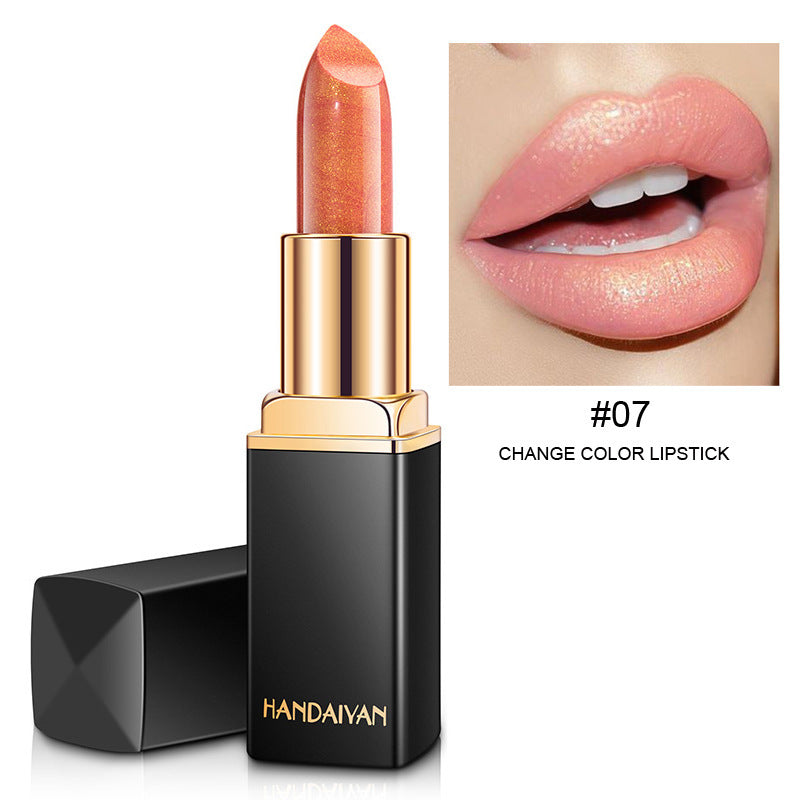 Color-Changing Metallic Lipstick - Temperature Reactive Formula