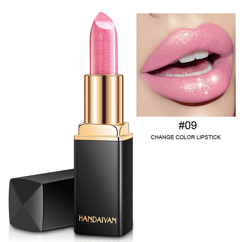 Color-Changing Metallic Lipstick - Temperature Reactive Formula