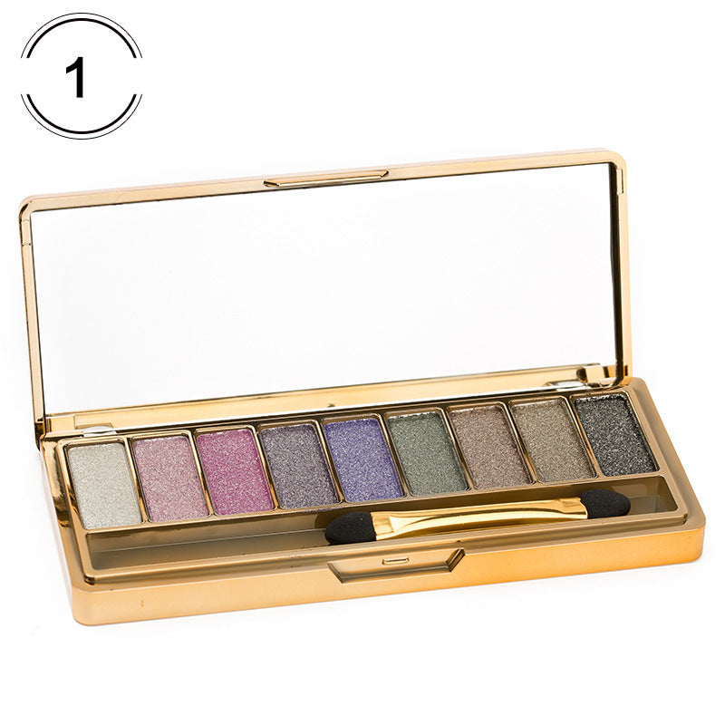 9-Color Eyeshadow Palette - Matte & Glitter Eye Makeup Set