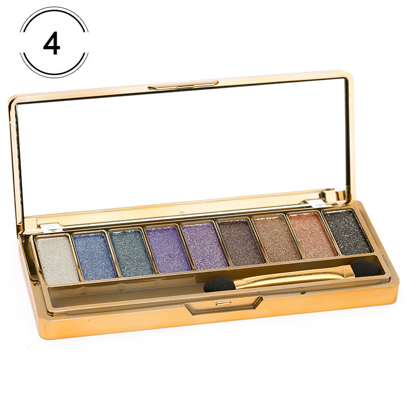 9-Color Eyeshadow Palette - Matte & Glitter Eye Makeup Set