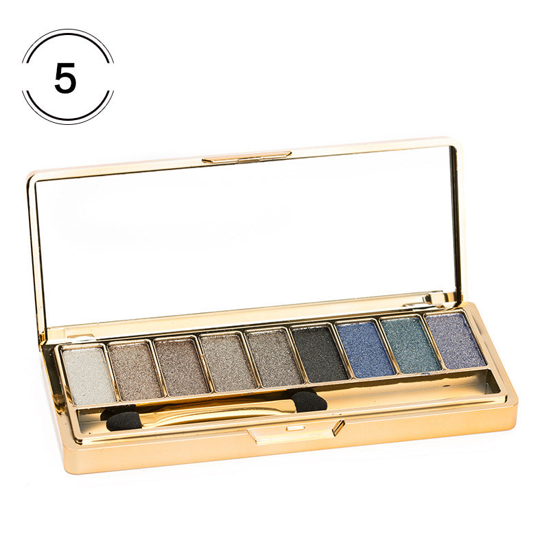 9-Color Eyeshadow Palette - Matte & Glitter Eye Makeup Set