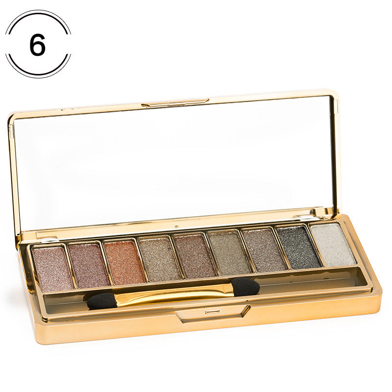 9-Color Eyeshadow Palette - Matte & Glitter Eye Makeup Set