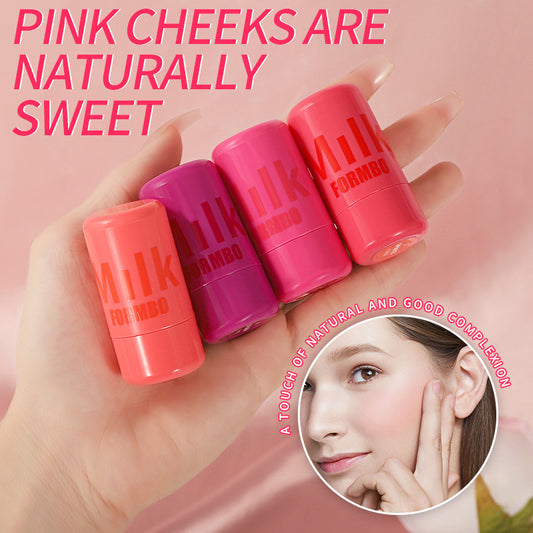 Shimmer Jelly Blush Stick - Buildable Cream  Formula
